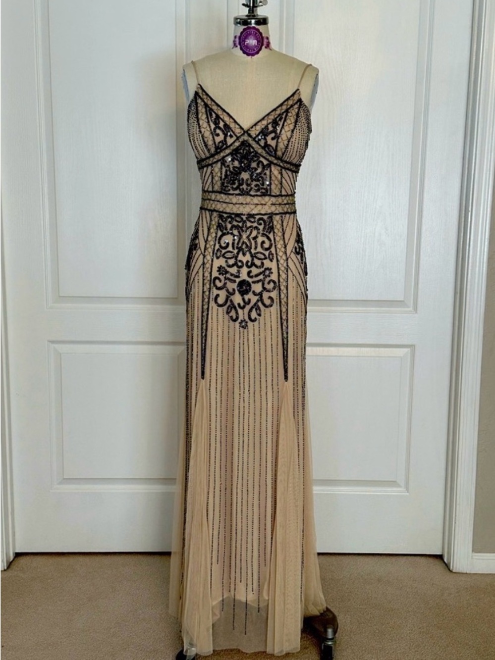 Marina beaded gown. Size 2